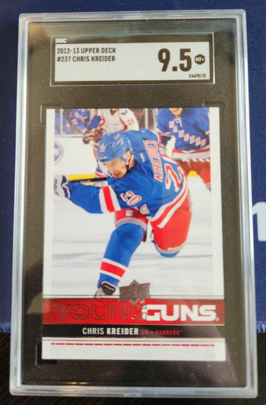 CHRIS KREIDER 2012-13 UPPER DECK YOUNG GUNS ROOKIE #237 SGC 9.5