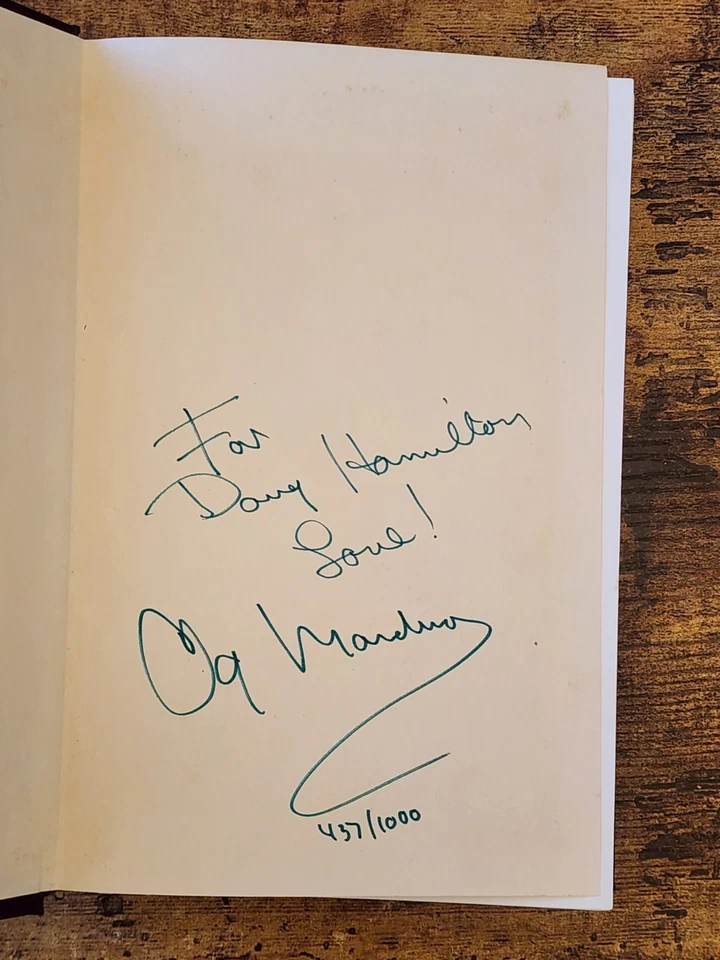 Signed Og Mandino's Great Trilogy 1st Edition/1st Printing Hardcover Foto 2 de 4