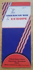 UNITED STATES LINES c1932 INTERIOR BOOKLET - PHOTOS