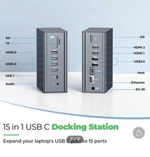 15 in 1 Laptop Docking Station Dual HDMI Dock DC002