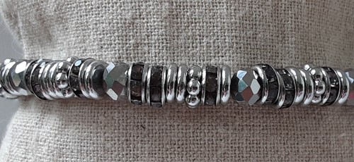 Keep Collective silver engraved DANCE IN THE RAIN stretch bracelet,Hostess gift! - Picture 4 of 4