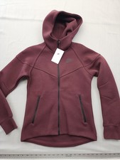 New Nike Tech Fleece Womens Sz Extra Small Windrunner Hoodie Burgundy Crush 135