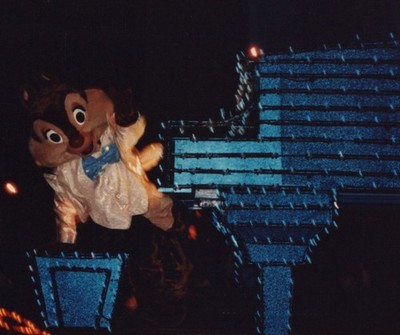 1990s Chipmunk Character Parade Float Lights Disneyland Night Costume