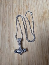 Stainless Steel Mjolnir Necklace Thor’s Hammer Pendant Norse Viking Jewelry