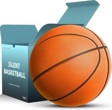 Silent Basketball Size 7 29.5" Grooved Airless Foam Indoor Basketball for Qu