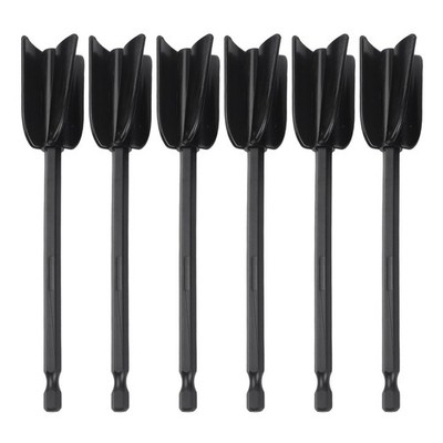 6PCS Mixer Attachment Drill for Resin,Epoxy Mixer Mixing Rod Drill Whisk Stirrer