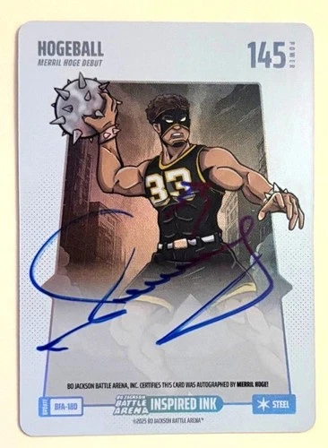 Bo Jackson Battle Arena Update Hogeball Inspired Ink Merrill Hodge Auto BFA-180