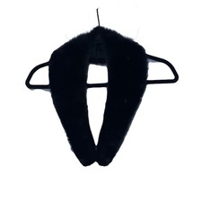 Vintage Black Mink Fur Stole Scarf Wrap One Size Classic Evening