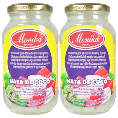 Monika Nata de Coco Kokosgelwürfel 2x340g/ATG200g Coconut Gel dices