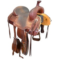 Used 15" Corriente Ranch Cutting Saddle Code: C15CORRIRC12FL