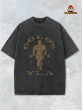 Gold's Gym Graphic T-shirt - Vintage Bodybuilding Logo Design