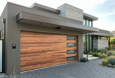 9 x 8  Wood Finish Garage Door Fully Insulated Ships Complete With Accessories
