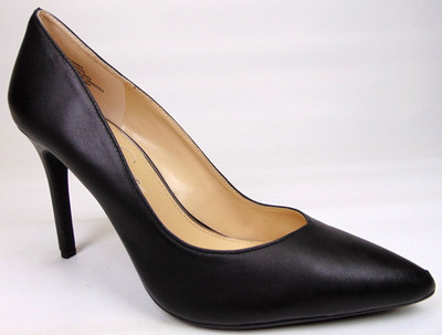 Jessica Simpson Haneh Pointed Heels Pumps Women Shoes Size 10.0 M, Black Leather