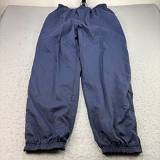 Vintage Nike Track Pants Mens XL Blue Jogger Tapered Windbreaker 90s Lined