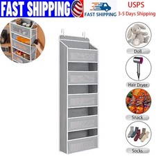 5 Shelf Over The Door Organizer Hanging Storage With 5 Pockets Space Saving