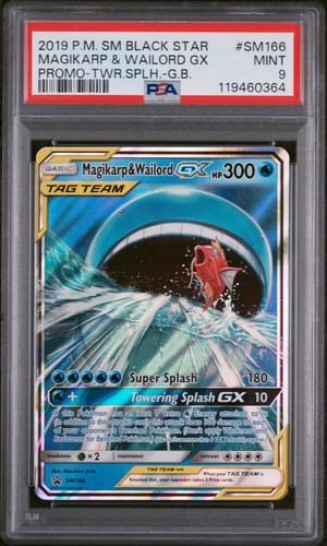 Magikarp & Wailord-GX graded PSA 9 for sale on eBay
