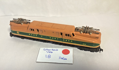 #ad Vintage Penn Line HO Diecast Great Northern RR GG1 #5018 tested running $74.99