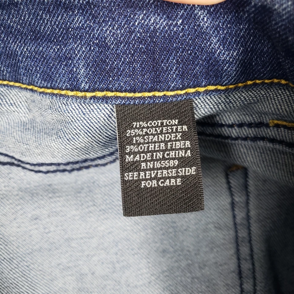 Pantalones de mezclilla La Joie para mujer talla 16 tiro alto recto Foto 4 de 4