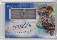 2019 Topps Inception Patch Blue Button /6 Dakota Hudson #IAP-DH Patch Auto 0t2