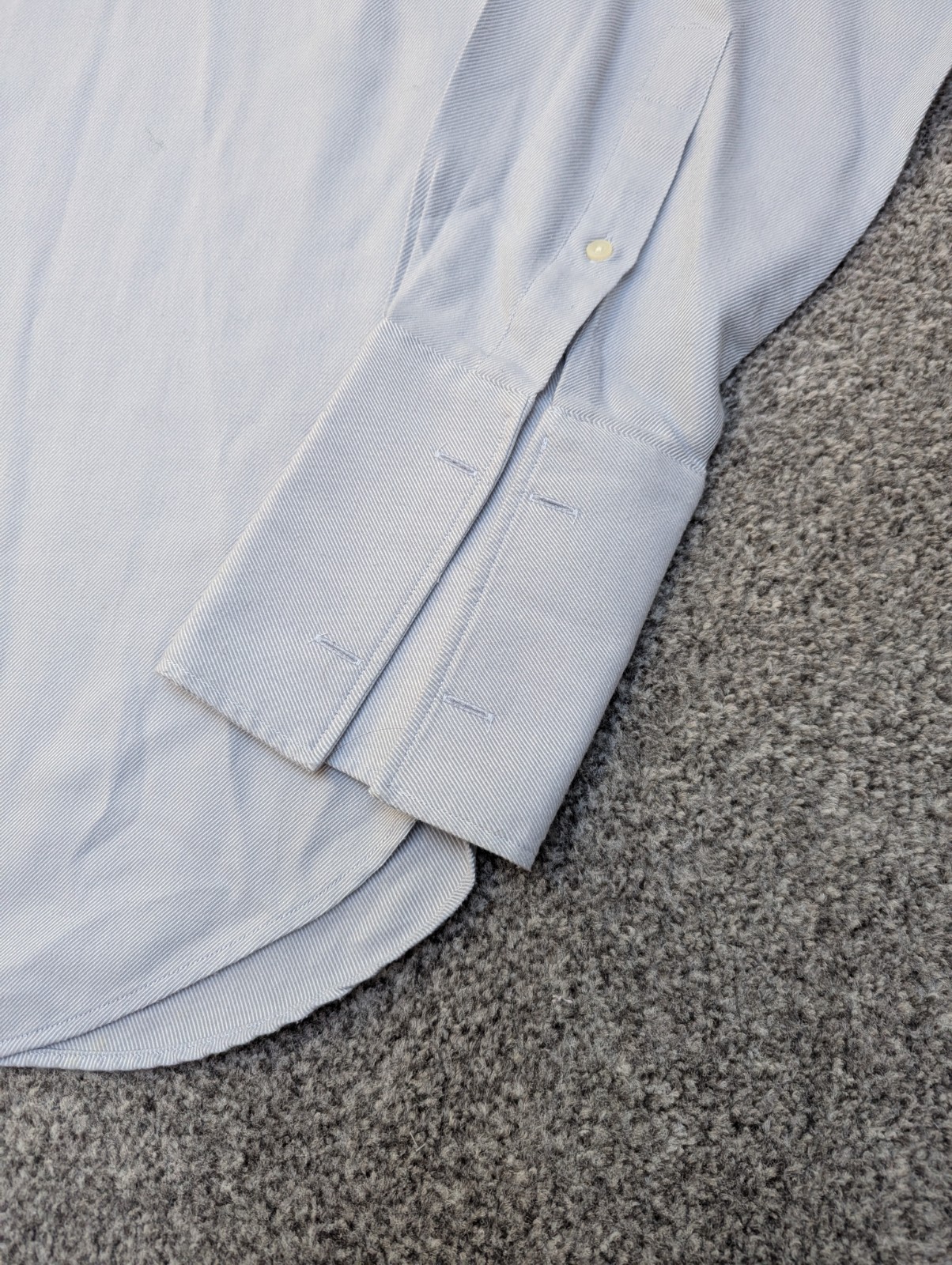 Camicia elegante vintage anni 00 YSL Yves Saint Laurent 16" twill blu