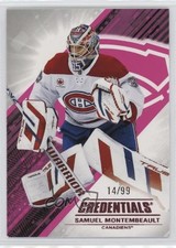 2024-25 Upper Deck Credentials Pink 14/99 Samuel Montembeault #85 0mt8