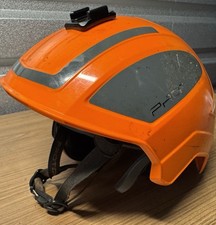 Protos Arborist Helmet Orange/ Grey Missing One Ear Muff, Needs Interior Pad