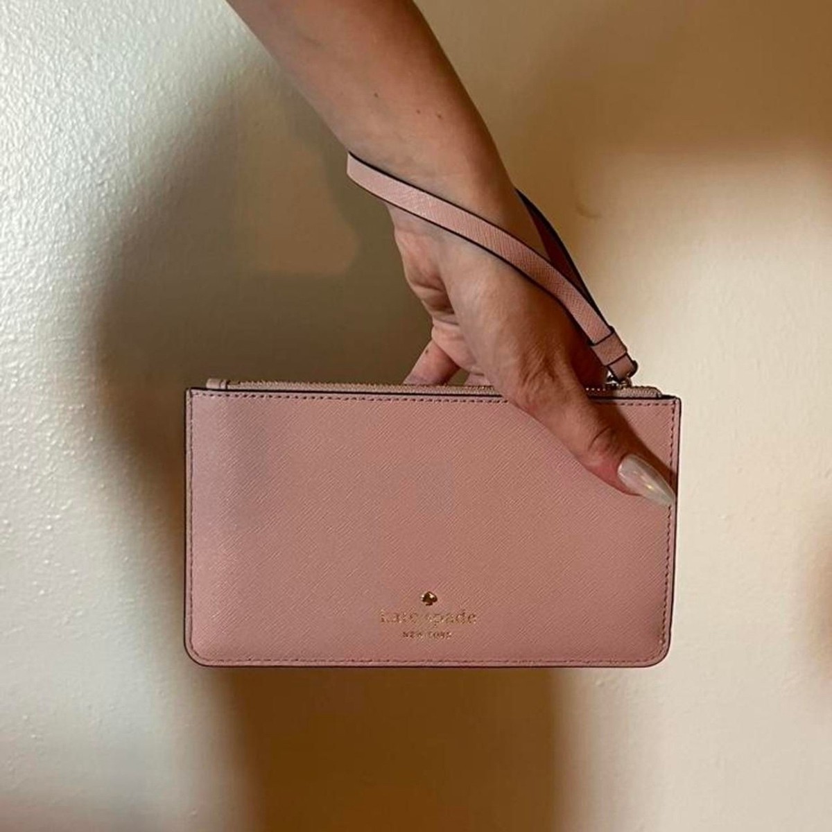 Kate Spade Cedar Street Karoline Wristlet Wallet Soft Pink Barbie View 2