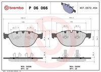 Brembo Bremsbelagsatz, Scheibenbremse Vorderachse U.A. FüR Bmw, Jaguar