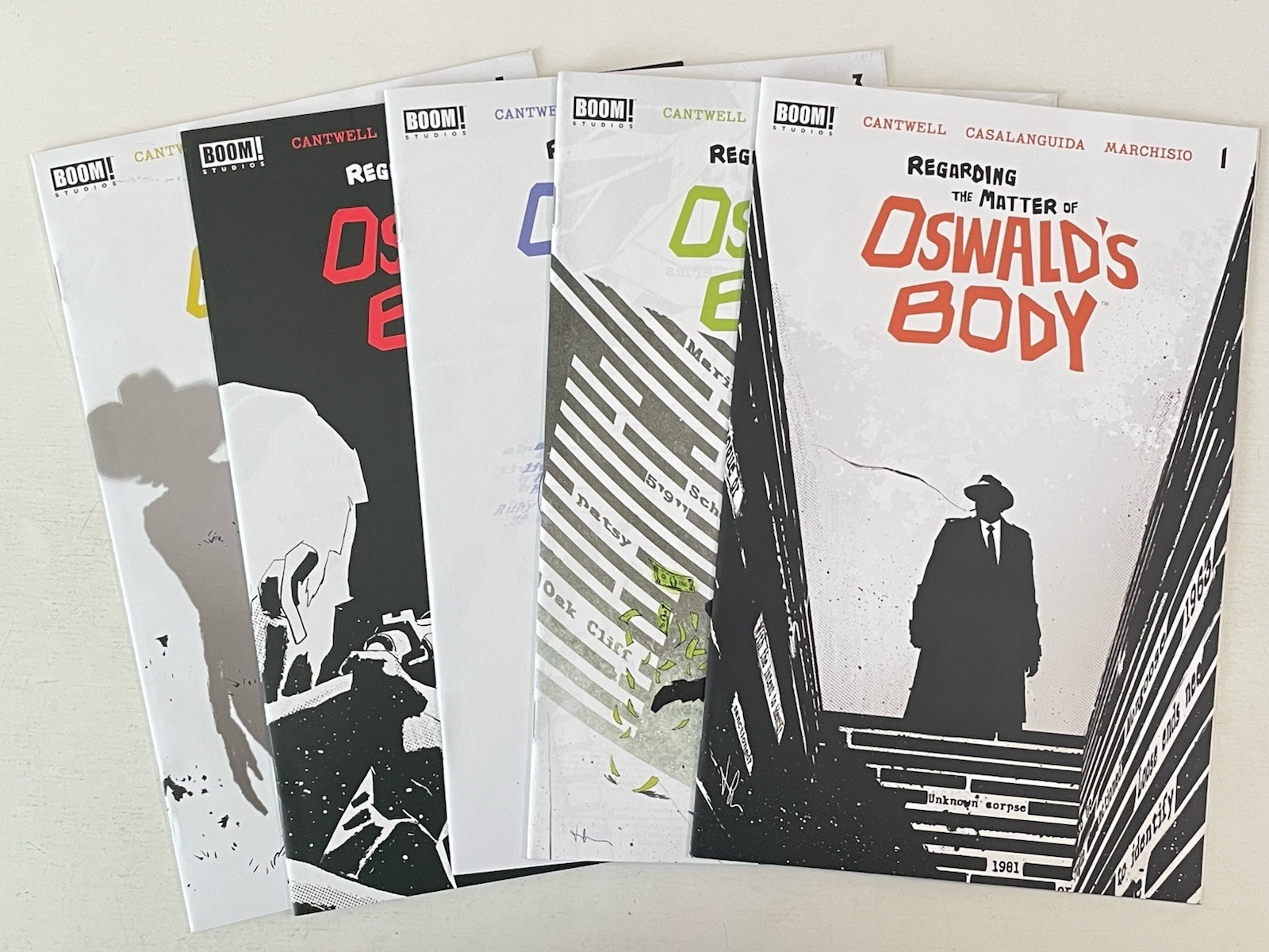 BOOM Comics REGARDING THE MATTER OF OSWALDS BODY COMPLETE SET # 1-5 VF/NM 2021