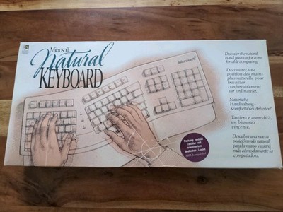 Microsoft Natural Keyboard | Vintage Tastatur ergonomisch | NEU in OVP
