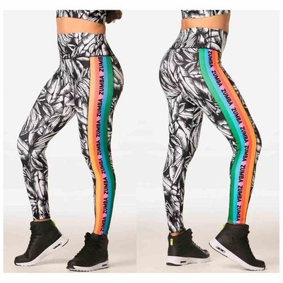 Zumba Summer High Waisted Ankle Leggings XS