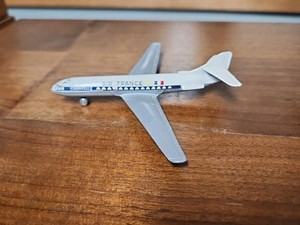 AIR FRANCE CARAVELLE Die Cast CIJ Model Airplane 1/300 Scale Made in France