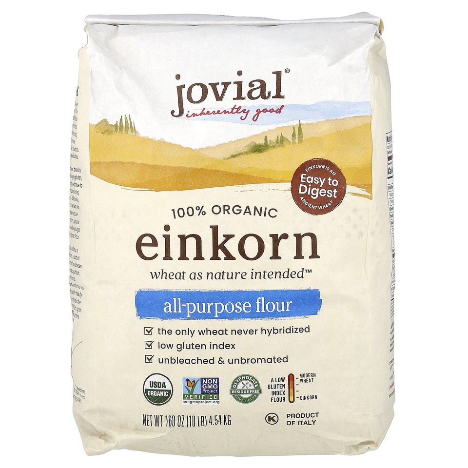 Organic Einkorn All-Purpose Flour, 160 oz (4.54 kg)