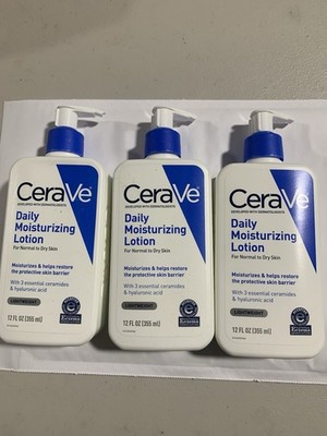 CeraVe Daily Moisturizing Lotion & Face Moisturizer (Pack of 3) NEW/ SEALED