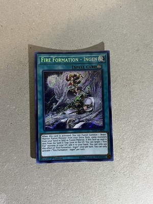 Yugioh Fire Formation - Ingen FIGA-EN020 Secret Rare 1st Edition