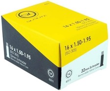SUNLITE Schrader Valve Bicycle Tubes, 16 x 1.50-1.95" / 32mm Valve