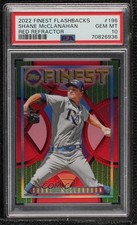 2022 Finest Flashbacks Red Refractor 5/5 Shane McClanahan #196 PSA 10 GEM MT 3y6