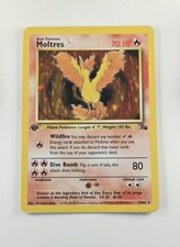 Moltres 1st Edition 12/62 Fossil Set Holo Rare WoTC Pokemon 1999 HP on eBay