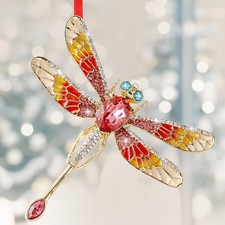 Dragonfly Ornament for Christmas Tree 2025 - Dragonfly Gifts for Women Metal ...