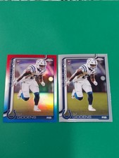 DJ Giddens 2025 Topps Chrome Red White Blue Refractor RC-2025 Base RC.