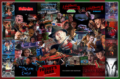 NIGHTMARE ON ELM STREET Collage - 24'' x 36'' - Freddy Krueger - Robert Englund