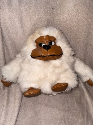Vintage 1995 Fable weißer Gorilla Plüsch - selten ''Riller'' Albino Ape Vinyl Gesicht 8 Zoll