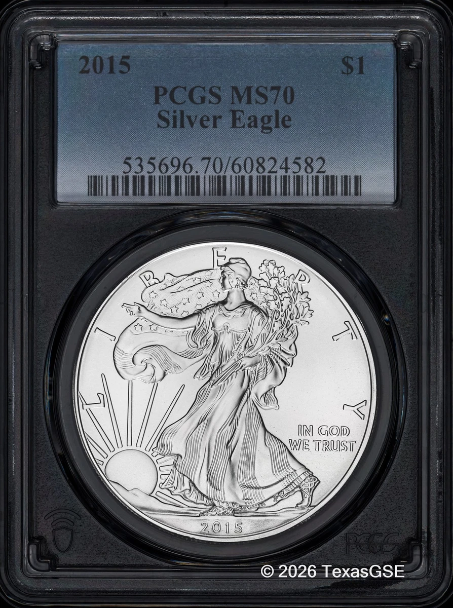 American Eagle MS 70 Graded 2015 Silver Bullion Coins for sale | eBay