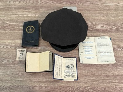 vintage taxi cab driver hat trenton nj - Public Hack License, Accessories 1960s