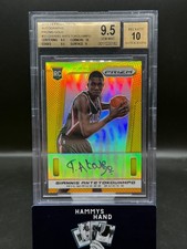 2013-14 Prizm Giannis Antetokounmpo Gold Rooke RC Auto /10 BGS 9.5 Auto 10!!