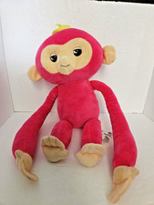 WowWee Fingerlings Hugs-Bella-Pink Plush Monkey Toy Interactive 16"