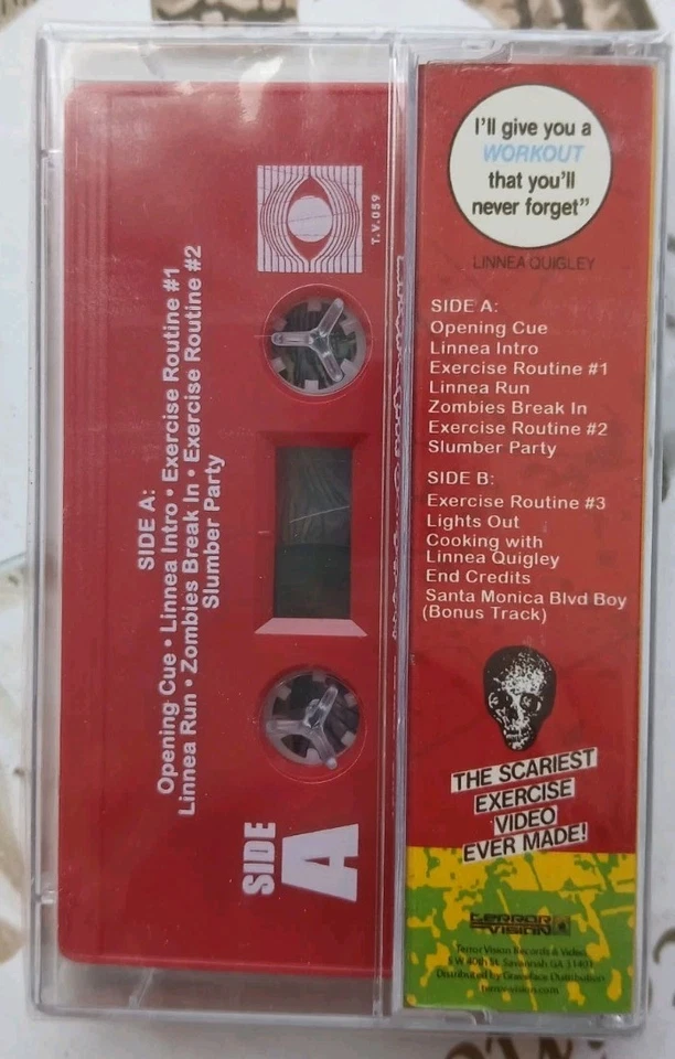 Linnea Quigley's Horror Workout 1990 Soundtrack Cassette Brand New Terror Vision - Image 2 of 2