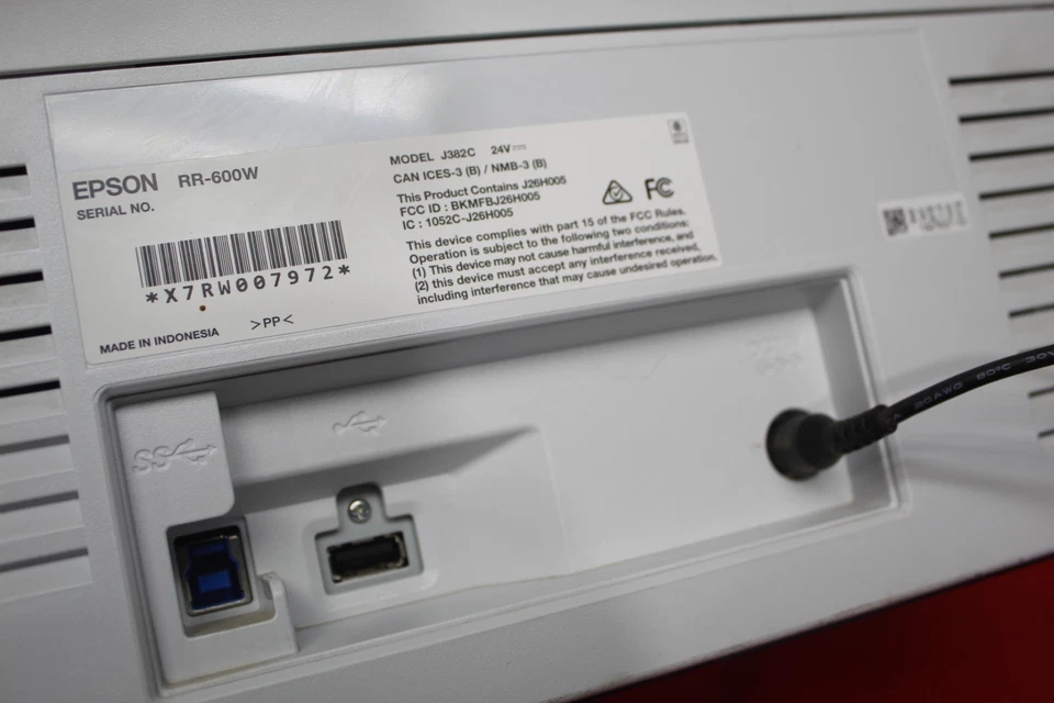 Epson Rapid Receipt RR-600W Wireless Color Duplex Document Scanner Tested Works - Image 4 of 4