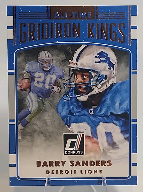 Barry Sanders All-Time Gridiron Kings - 2016 Donruss #17 Detriot Lions HOF GOAT