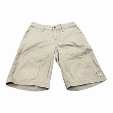 Quicksilver Boys Dark Khaki Chino Shorts, Size 10 Slim